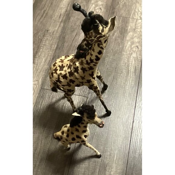 Victorian Antique Miniature Giraffe Victorian Toys Handmade Fur Taxidermy - Picture 13 of 13